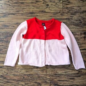 💥3/$24 Tea Collection Red and‎ Pink Cardigan Sweater